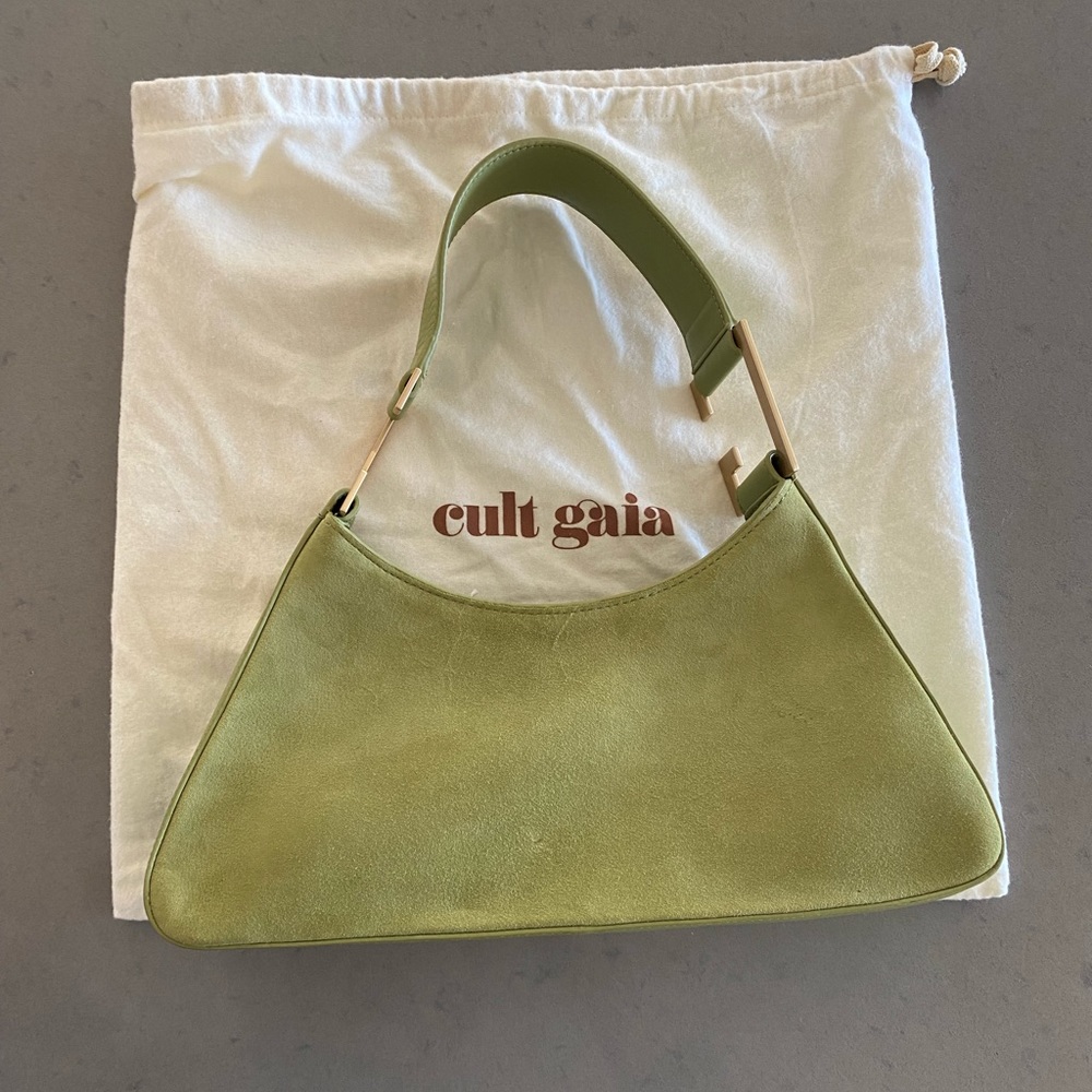 Cult Gaia Olive Green Bag with Gold Accents - Picture 4 of 8